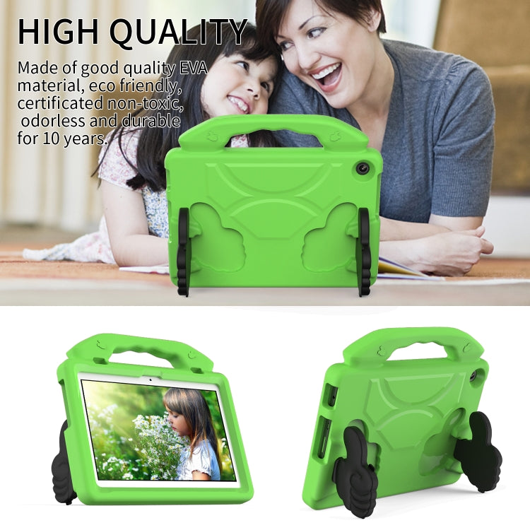 For Lenovo Tab M10 3rd Gen 10.1 TB-328 Thumb Bracket EVA Shockproof Tablet Case(Green) - Lenovo by PMC TechLife | Online Shopping South Africa | PMC TechLife | Buy Now Pay Later Mobicred