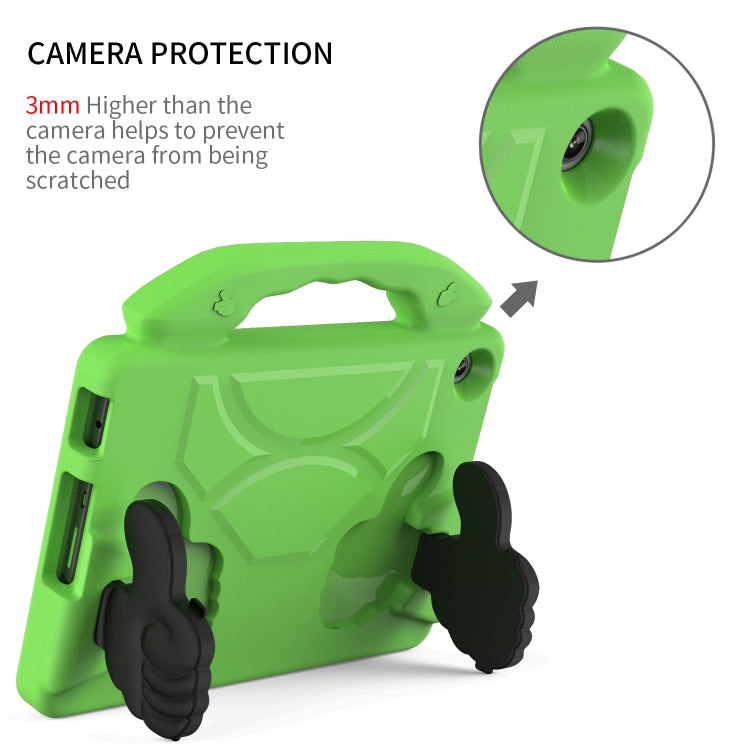 For Lenovo Tab M10 3rd Gen 10.1 TB-328 Thumb Bracket EVA Shockproof Tablet Case(Green) - Lenovo by PMC TechLife | Online Shopping South Africa | PMC TechLife | Buy Now Pay Later Mobicred