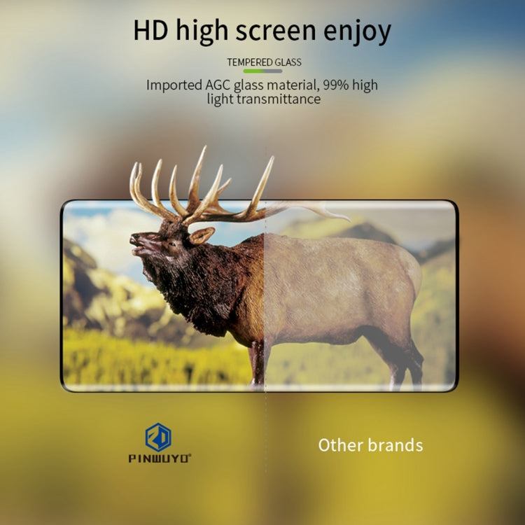 For OnePlus Ace 2 PINWUYO 9H 3D Hot Bending Tempered Glass Film(Black) - OnePlus Tempered Glass by PINWUYO | Online Shopping South Africa | PMC TechLife | Buy Now Pay Later Mobicred