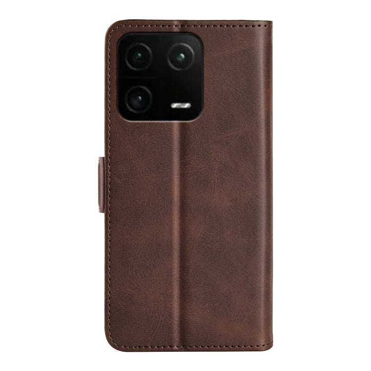 For Xiaomi 13 Pro Dual-side Magnetic Buckle Leather Phone Case(Brown) - free shipping - PMC TechLife - Order now!