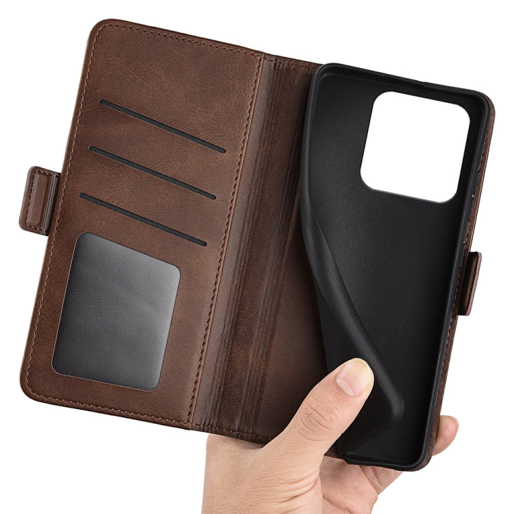 For Xiaomi 13 Pro Dual-side Magnetic Buckle Leather Phone Case(Brown) - free shipping - PMC TechLife - Order now!