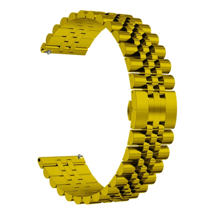 For Huawei Watch GT3 SE Five Bull Half Round Stainless Steel Watch Band + Strap Removal Tool(Gold) -  by PMC TechLife | Online Shopping South Africa | PMC TechLife