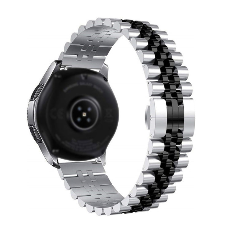 For Huawei Watch Buds Five Bull Half Round Stainless Steel Watch Band + Strap Removal Tool(Silver+Black) -  by PMC TechLife | Online Shopping South Africa | PMC TechLife