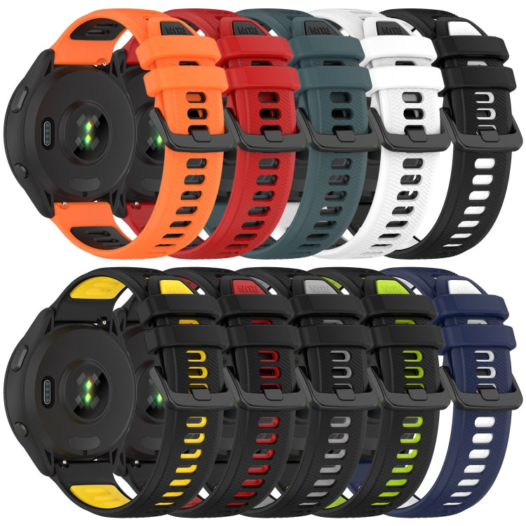 For Honor Watch GS Pro 22mm Sports Two-Color Silicone Watch Band(Black+Red) - Smart Wear by PMC TechLife | Online Shopping South Africa | PMC TechLife