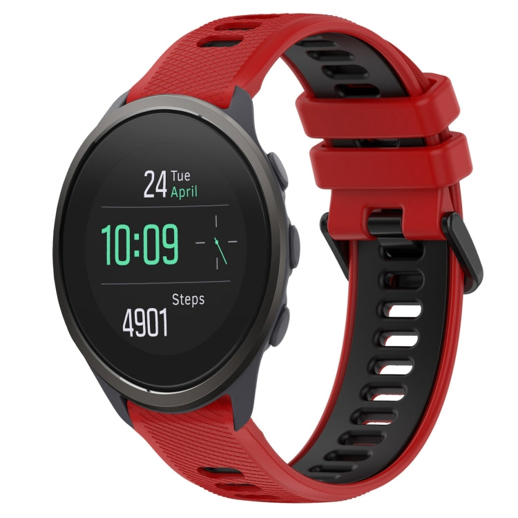 For SUUNTO 5 Peak 22mm Sports Two-Color Silicone Watch Band(Red+Black) -  by PMC TechLife | Online Shopping South Africa | PMC TechLife