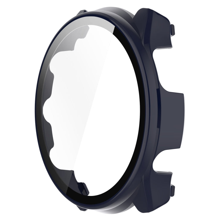 For Garmin Forerunner 965 PC + Toughened Film Integrated Watch Protective Case(Blue) - Smart Wear by PMC TechLife | Online Shopping South Africa | PMC TechLife