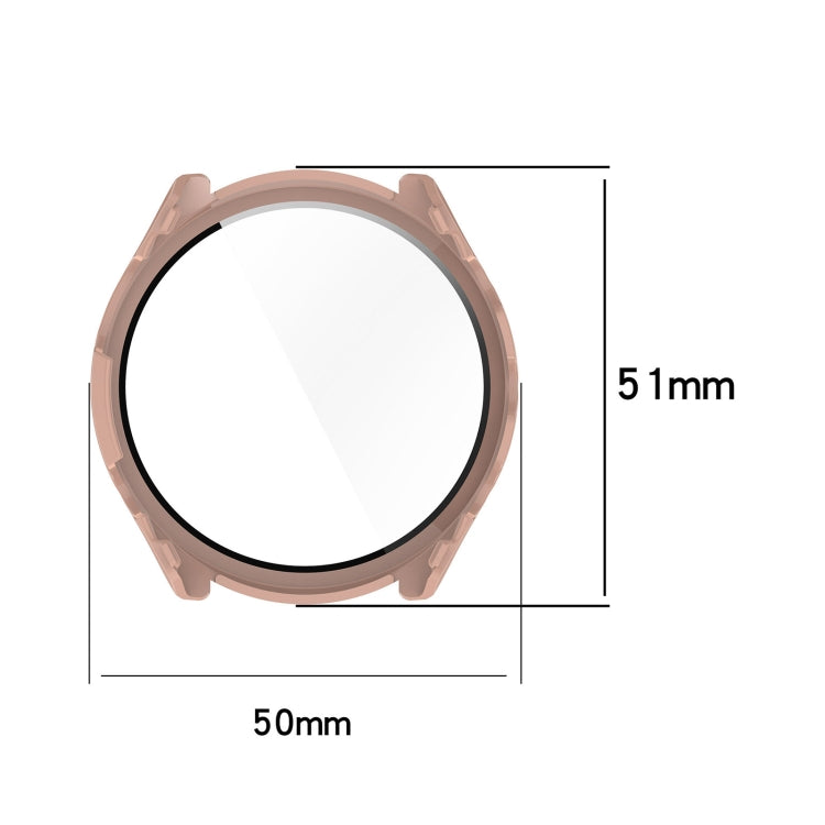 For Garmin Forerunner 965 PC + Toughened Film Integrated Watch Protective Case(Pink) - Smart Wear by PMC TechLife | Online Shopping South Africa | PMC TechLife