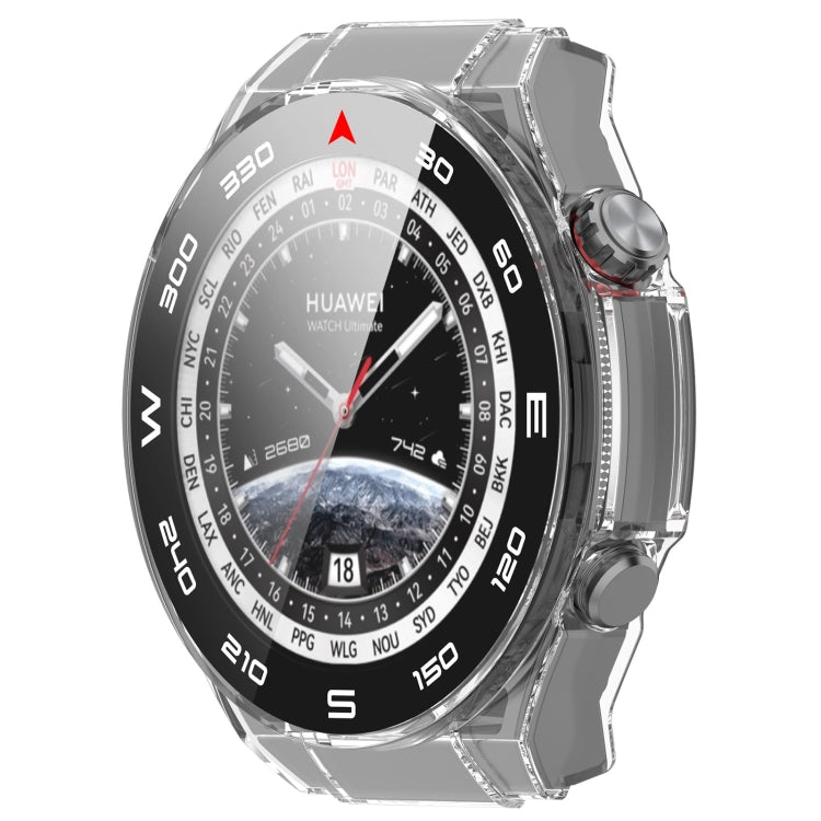 For Huawei Watch Ultimate PC+ Toughened Film Integrated Watch Protective Case(Transparent) - Smart Wear by PMC TechLife | Online Shopping South Africa | PMC TechLife