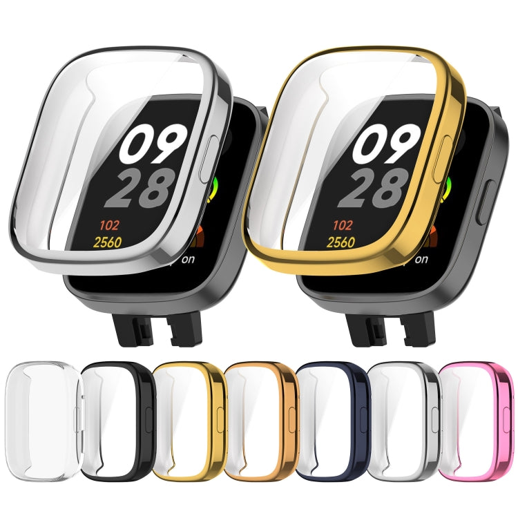 For Redmi Watch 3 Lite TPU Fully Enclosed Watch Protective Case(Pink) - Smart Wear by PMC TechLife | Online Shopping South Africa | PMC TechLife
