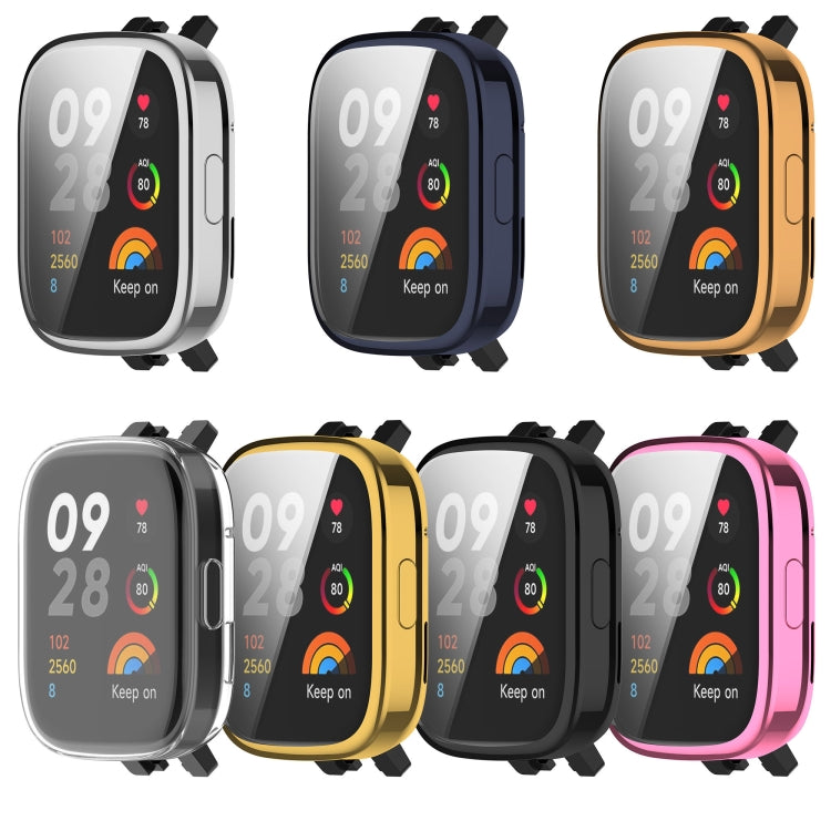 For Redmi Watch 3 Lite TPU Fully Enclosed Watch Protective Case(Pink) - Smart Wear by PMC TechLife | Online Shopping South Africa | PMC TechLife