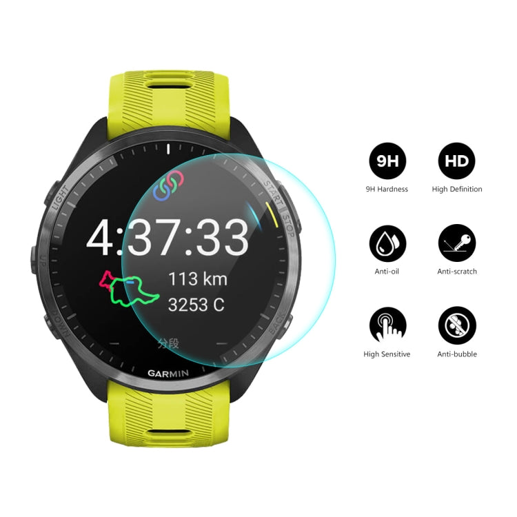 10pcs Compatible with Garmin Compatible witherunner 965 ENKAY 0.2mm 9H Tempered Glass Screen Protector Watch Film - Screen Protector by ENKAY | Online Shopping South Africa | PMC TechLife | Buy Now Pay Later Mobicred