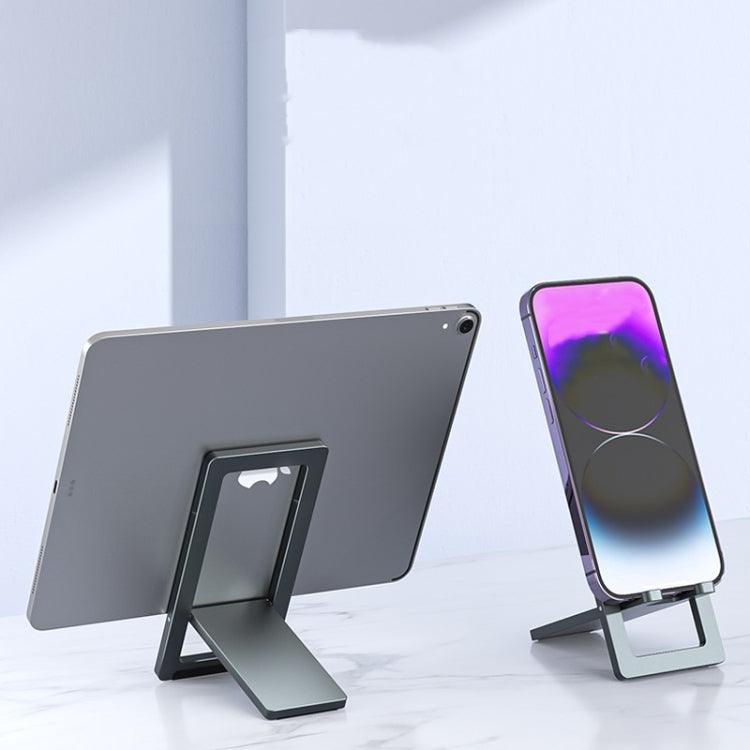 H18 Multifunctional Portable Phone Tablet Desktop Folding Stand(Black) - Desktop Holder by PMC TechLife | Online Shopping South Africa | PMC TechLife