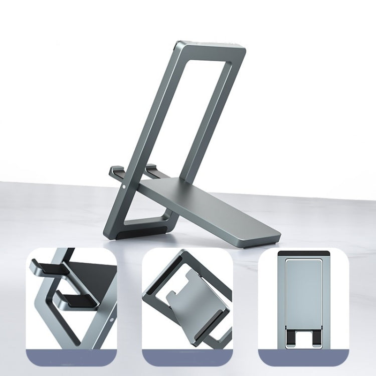 H18 Multifunctional Portable Phone Tablet Desktop Folding Stand(Black) - Desktop Holder by PMC TechLife | Online Shopping South Africa | PMC TechLife