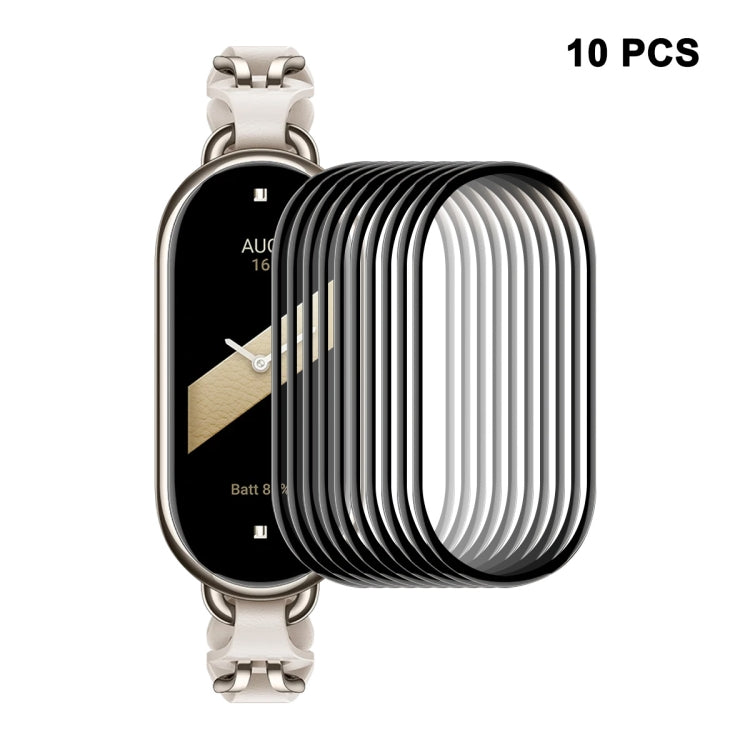 10pcs For Xiaomi Band 8 ENKAY Hat-Prince 3D Full Coverage Soft PC Edge + PMMA HD Screen Protector Film - Screen Protector by ENKAY | Online Shopping South Africa | PMC TechLife | Buy Now Pay Later Mobicred