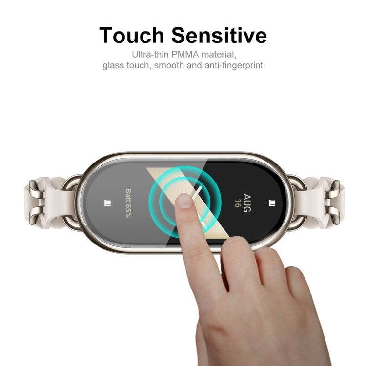 10pcs For Xiaomi Band 8 ENKAY Hat-Prince 3D Full Coverage Soft PC Edge + PMMA HD Screen Protector Film - Screen Protector by ENKAY | Online Shopping South Africa | PMC TechLife | Buy Now Pay Later Mobicred