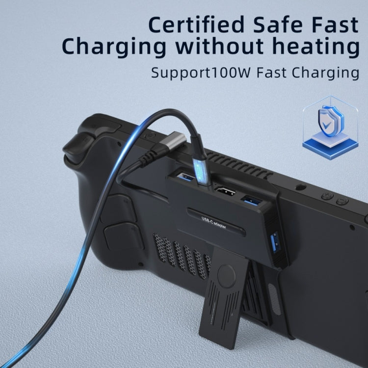 V266 For Steam Deck 5 in 1 Bracket Docking Station Charging Base Support 4K/60Hz USB3.0 - free shipping - PMC TechLife - Order now!