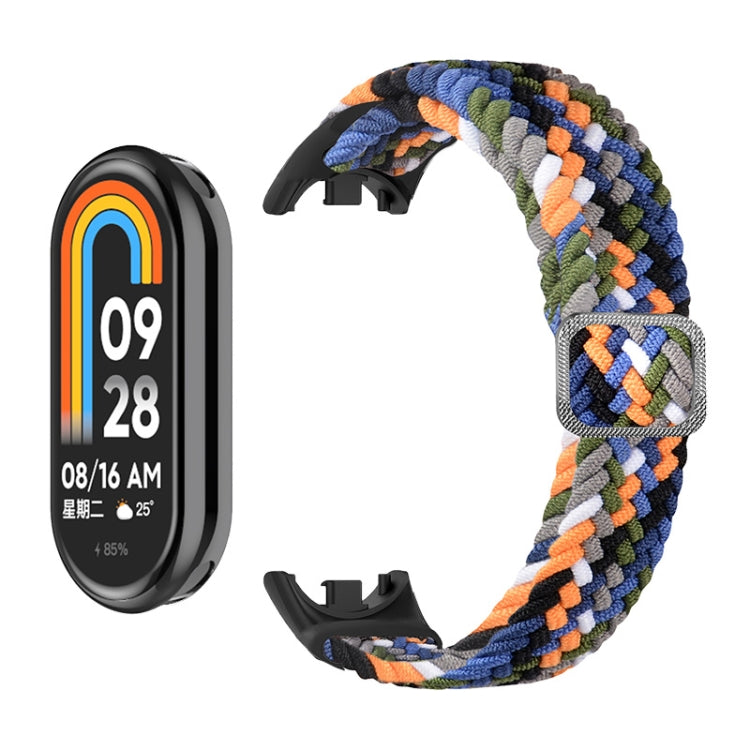 For Xiaomi Mi Band 8 ENKAY Hat-Prince 2 in 1 Set Full Coverage Screen Protector + Elastic Braided Nylon Watch Band(Black) - free shipping - PMC TechLife - Order now!