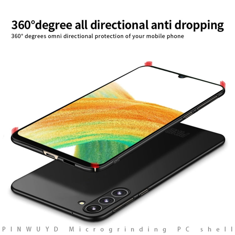 For Samsung Galaxy A34 5G PINWUYO Magnetic Magsafe Frosted PC Ultra-thin Hard Phone Case(Blue) - free shipping - PMC TechLife - Order now!