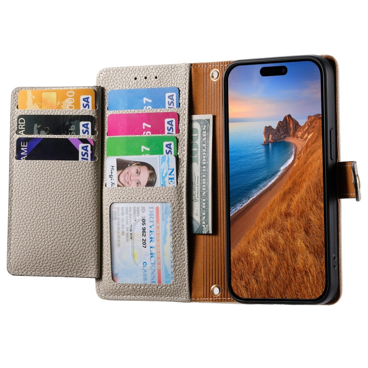 For iPhone 12 / 12 Pro Love Zipper Lanyard Leather Phone Case(Gray) - free shipping - PMC TechLife - Order now!
