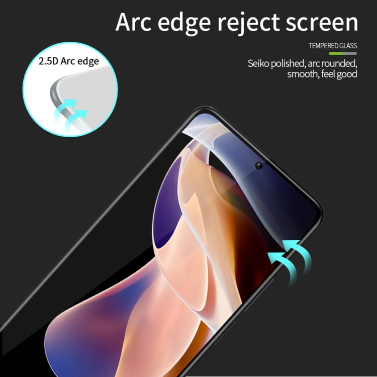 For OPPO K11x PINWUYO 9H 2.5D Full Screen Tempered Glass Film(Black) - OPPO Tempered Glass by PINWUYO | Online Shopping South Africa | PMC TechLife | Buy Now Pay Later Mobicred
