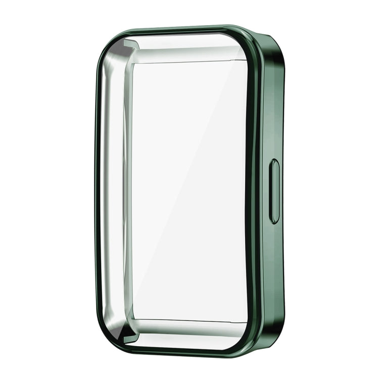 For Huawei Band 10 / 9 / 8 ENKAY Hat-Prince Full Coverage Electroplated Soft TPU Case with Screen Protection(Dark Green) - Watch Cases by ENKAY | Online Shopping South Africa | PMC TechLife | Buy Now Pay Later Mobicred
