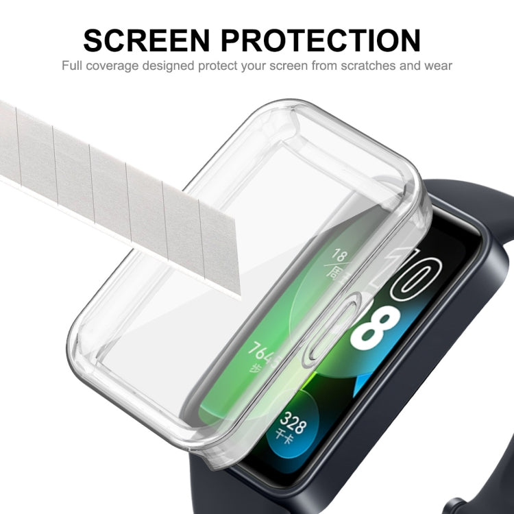 For Huawei Band 8 ENKAY Hat-Prince Full Coverage Transparent Soft TPU Watch Case with Screen Protection - Watch Cases by ENKAY | Online Shopping South Africa | PMC TechLife