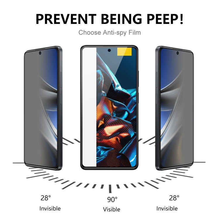 For Xiaomi Poco F5 Pro 5pcs ENKAY 28 Dedgree Anti-peeping Tempered Glass Full Screen Film - free shipping - PMC TechLife - Order now!