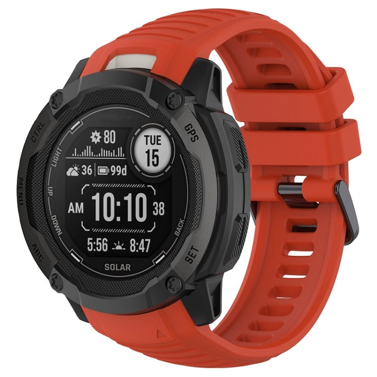 For Garmin Instinct 2X Sports Silicone Replacement Watch Band(Red) - Watch Bands by PMC TechLife | Online Shopping South Africa | PMC TechLife