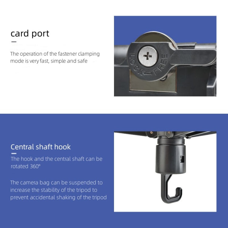 YUNTENG VCT-6006 Professional Hydraulic Head Aluminum Tripod - free shipping - PMC TechLife - Order now!