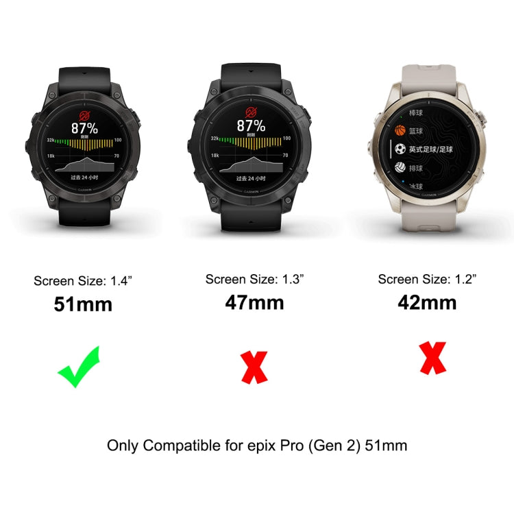 Compatible with Garmin Epix Pro Gen 2 51mm 10pcs ENKAY 0.2mm 9H Tempered Glass Screen Protector Watch Film - Screen Protector by ENKAY | Online Shopping South Africa | PMC TechLife | Buy Now Pay Later Mobicred