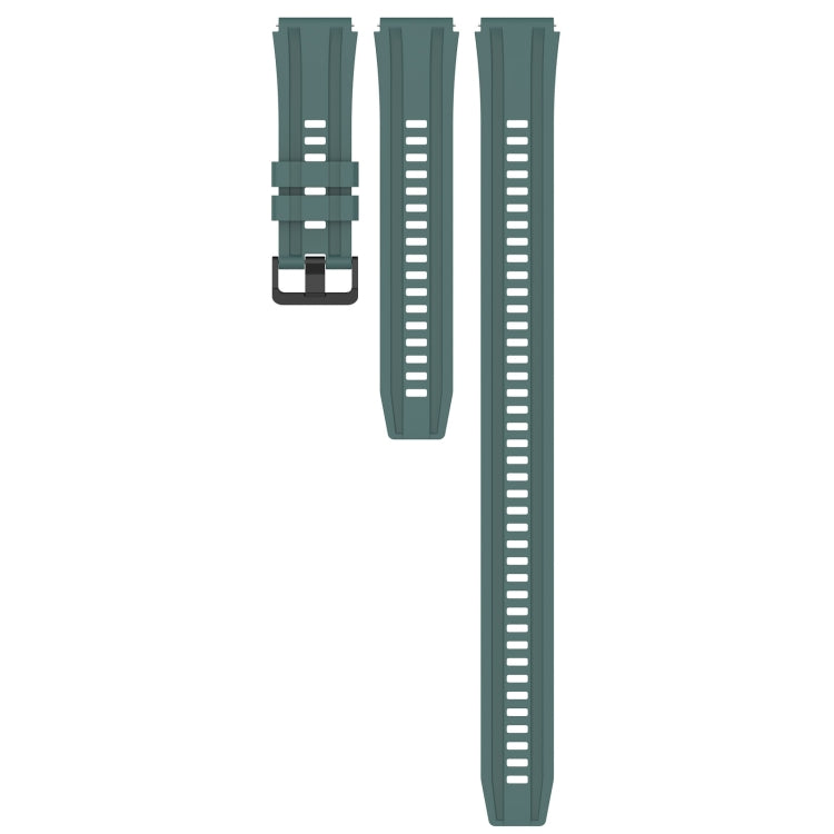 For Huawei Watch GT3 SE Long & Short Sports Solid Color Silicone Watch Band Set(Olive Green) - Watch Bands by PMC TechLife | Online Shopping South Africa | PMC TechLife