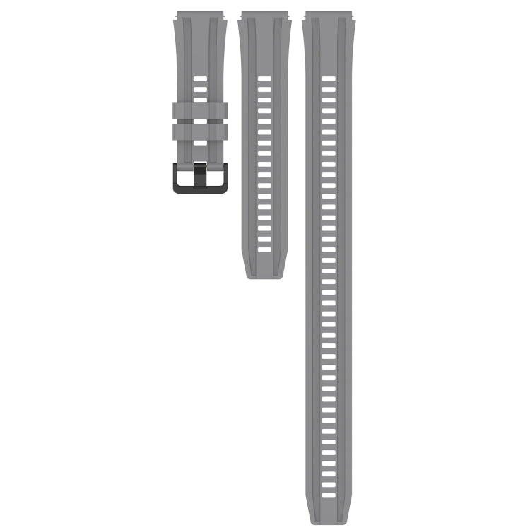 For Huawei Watch GT3 SE Long & Short Sports Solid Color Silicone Watch Band Set(Grey) - Watch Bands by PMC TechLife | Online Shopping South Africa | PMC TechLife