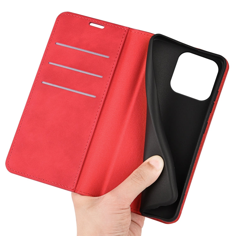 For iPhone 15 Pro Max Retro-skin Magnetic Suction Leather Phone Case(Red) - free shipping - PMC TechLife - Order now!