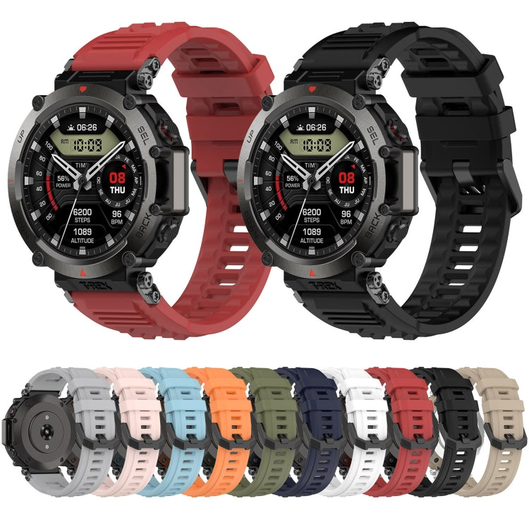 For Amazfit T-Rex Ultra Silicone Sports Watch Band(Midnight Blue) - Watch Bands by PMC TechLife | Online Shopping South Africa | PMC TechLife