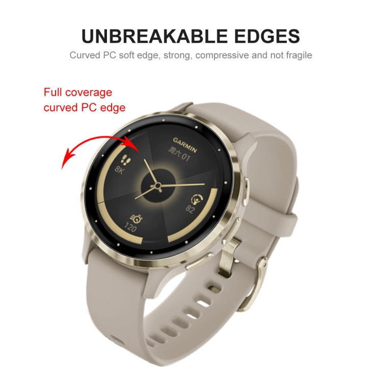 For Garmin Venu 3S 10pcs ENKAY 3D Full Coverage Soft PC Edge + PMMA HD Screen Protector Film - Screen Protector by ENKAY | Online Shopping South Africa | PMC TechLife | Buy Now Pay Later Mobicred