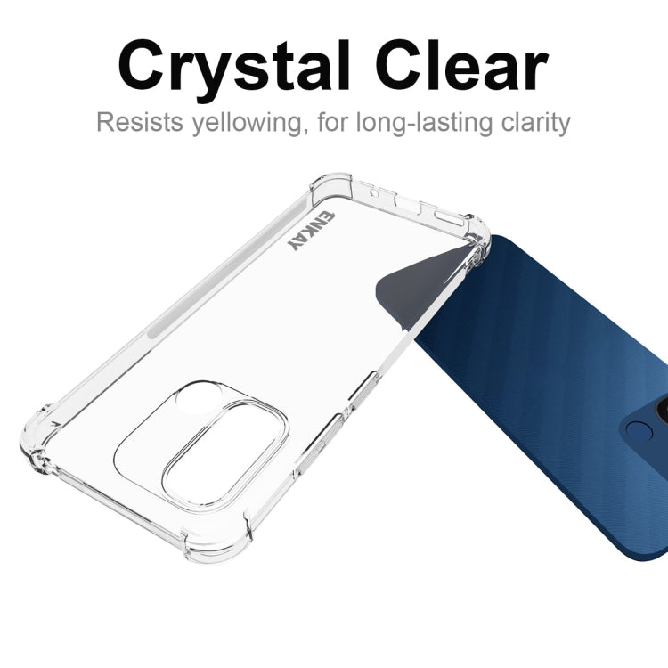 For Xiaomi Redmi 12C ENKAY Transparent TPU Shockproof Phone Case with Glass Film - free shipping - PMC TechLife - Order now!