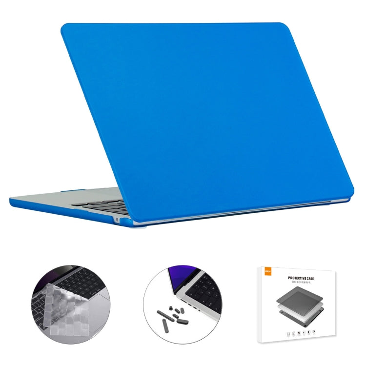 For MacBook Air 15.3 A2941 ENKAY US Version 3 in 1 Matte Protective Case with TPU Keyboard Film & Anti-dust Plugs(Dark Blue) - free shipping - PMC TechLife - Order now!