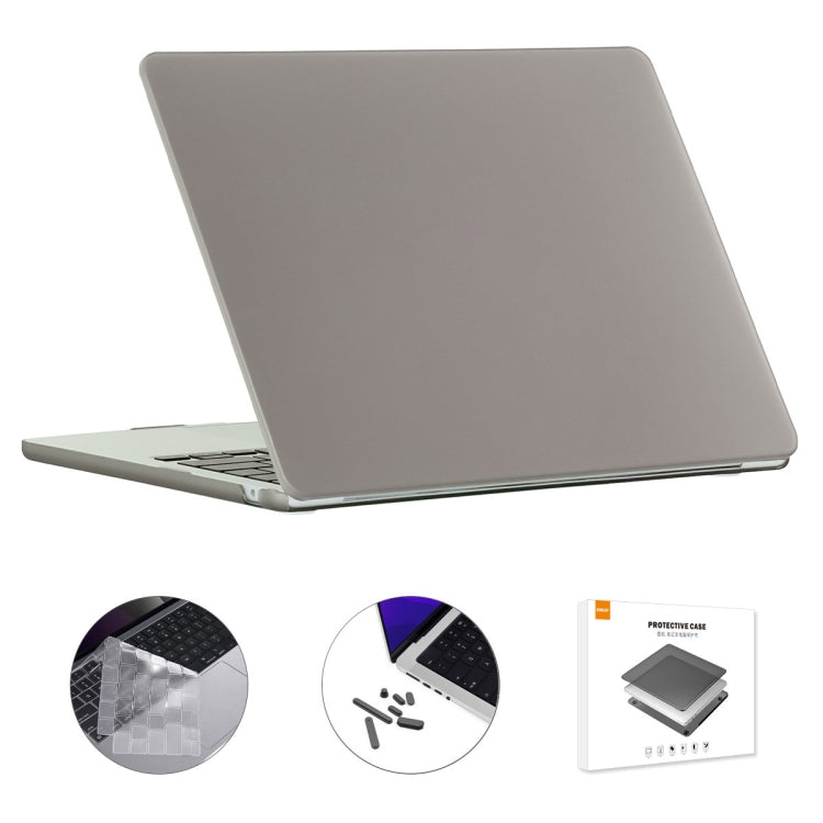 For MacBook Air 15.3 A2941 ENKAY US Version 3 in 1 Matte Protective Case with TPU Keyboard Film & Anti-dust Plugs(Grey) - free shipping - PMC TechLife - Order now!