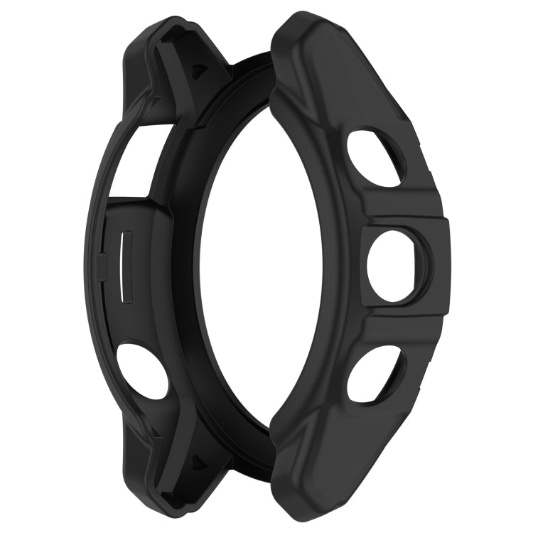 For Garmin Epix Pro 51mm / Fenix 7X / 7X Pro Armored TPU Half Wrapped Watch Protective Case(Black) - Watch Cases by PMC TechLife | Online Shopping South Africa | PMC TechLife | Buy Now Pay Later Mobicred