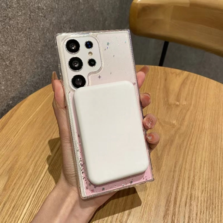 For Samsung Galaxy S23 Ultra 5G Magsafe Glitter TPU Phone Protective Case(White) - Galaxy S23 Ultra 5G Cases by PMC TechLife | Online Shopping South Africa | PMC TechLife