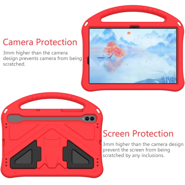 For Samsung Galaxy Tab S9 EVA Shockproof Tablet Case with Holder(Red) - Galaxy Tab S9 Cases by PMC TechLife | Online Shopping South Africa | PMC TechLife | Buy Now Pay Later Mobicred