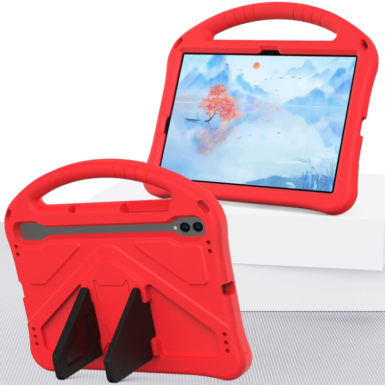 For Samsung Galaxy Tab S9 EVA Shockproof Tablet Case with Holder(Red) - Galaxy Tab S9 Cases by PMC TechLife | Online Shopping South Africa | PMC TechLife | Buy Now Pay Later Mobicred
