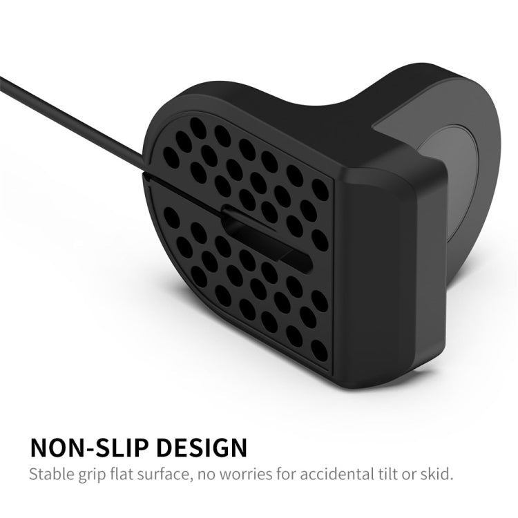 For Samsung Galaxy Watch6 / Watch6 Classic / Watch5 / Watch5 Pro JUNSUNMAY Silicone Charger Stand Non-Slip Base(Black) - Charger by JUNSUNMAY | Online Shopping South Africa | PMC TechLife | Buy Now Pay Later Mobicred