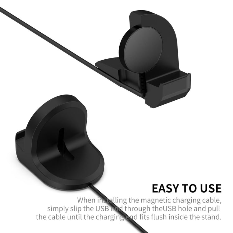 For Samsung Galaxy Watch6 / Watch6 Classic / Watch5 / Watch5 Pro JUNSUNMAY Silicone Charger Stand Non-Slip Base(Black) - Charger by JUNSUNMAY | Online Shopping South Africa | PMC TechLife | Buy Now Pay Later Mobicred