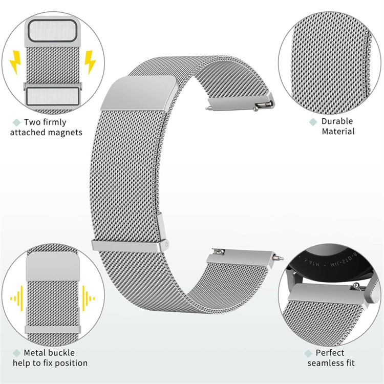 For Huawei Watch3 Pro New Milan Double Magnetic Steel Mesh Watch Band(Gold) - Watch Bands by PMC TechLife | Online Shopping South Africa | PMC TechLife