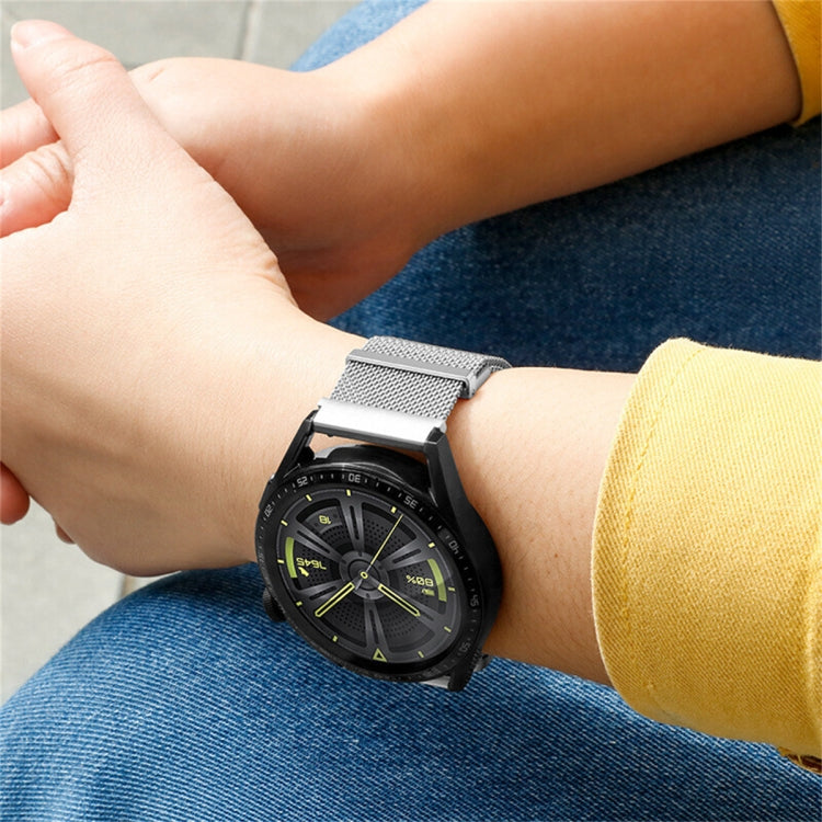 For Huawei Watch GT3 SE Milan Double Magnetic Steel Mesh Watch Band(Gray) - Watch Bands by PMC TechLife | Online Shopping South Africa | PMC TechLife