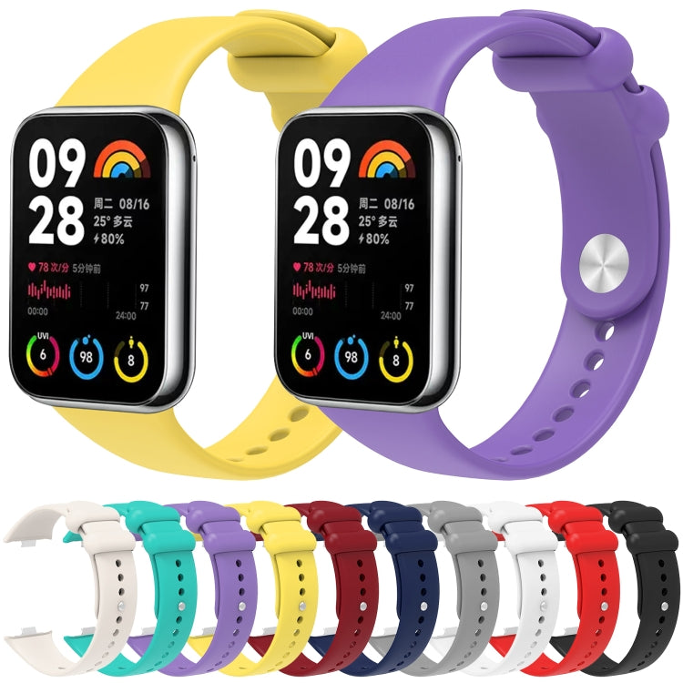 For Xiaomi Mi Band 8 Pro Solid Color Reverse Buckle Silicone Watch Band(Midnight Blue) - Watch Bands by PMC TechLife | Online Shopping South Africa | PMC TechLife