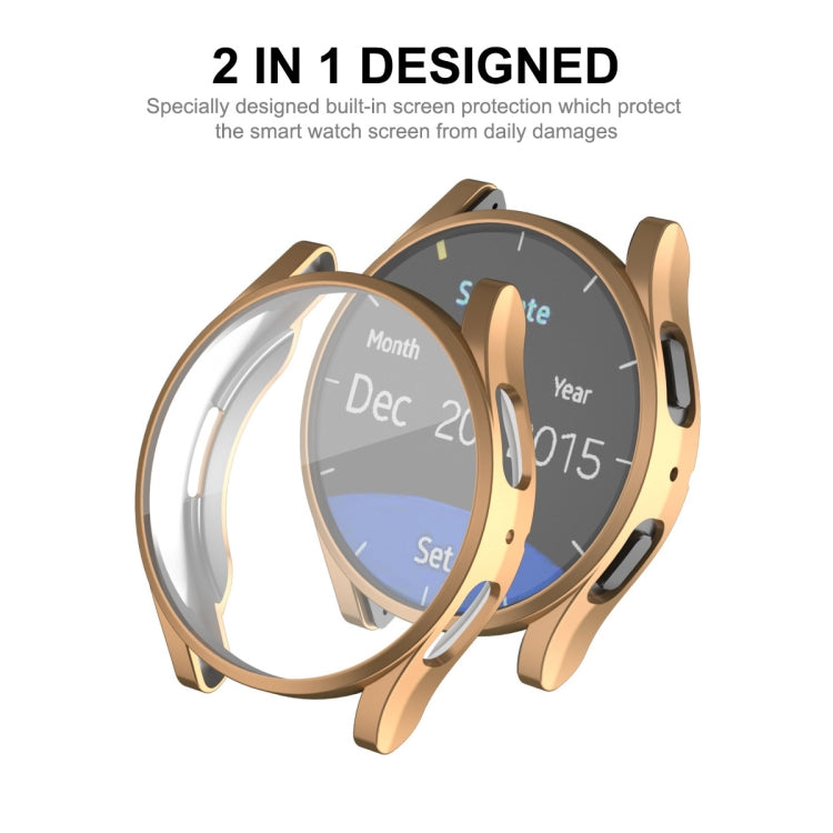 For Samsung Galaxy Watch6 40mm ENKAY Hat-Prince Full Coverage Electroplated Soft TPU Case with Screen Protection(Black) - Watch Cases by ENKAY | Online Shopping South Africa | PMC TechLife