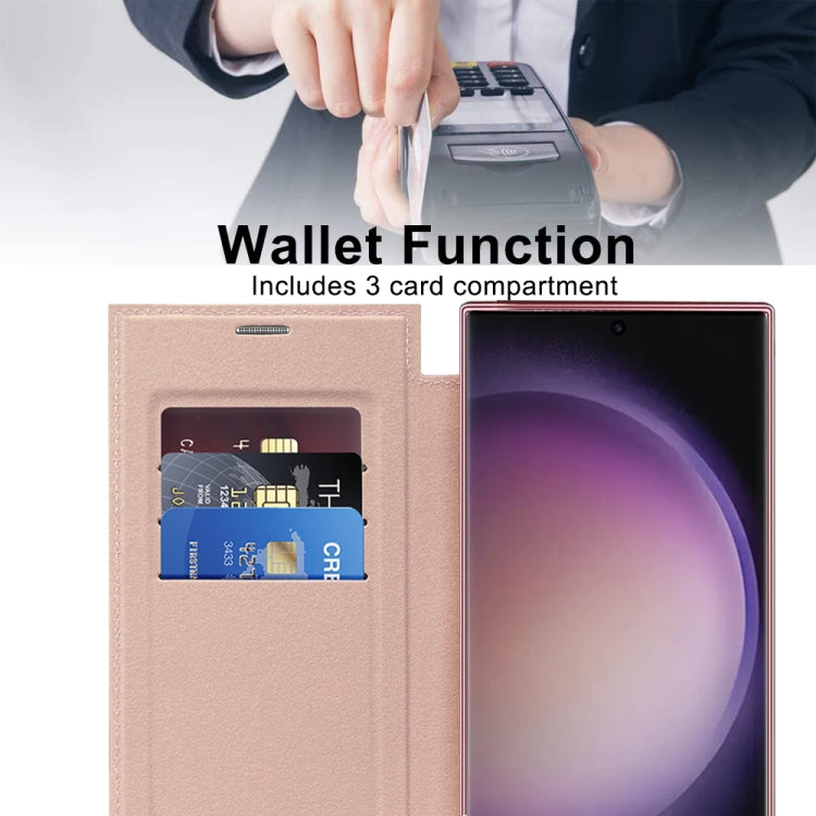 For Samsung Galaxy S24 Ultra 5G Shield Magsafe RFID Anti-theft Rhombus Leather Phone Case(Pink) - Galaxy S24 Ultra 5G Cases by PMC TechLife | Online Shopping South Africa | PMC TechLife