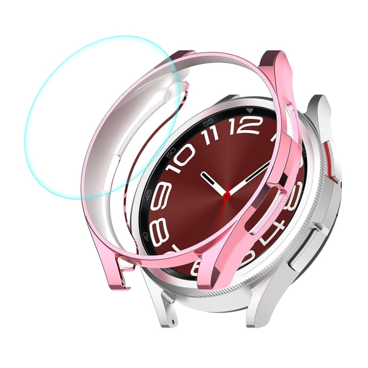 For Samsung Galaxy Watch6 Classic 47mm ENKAY Hat-Prince Electroplated Soft TPU Case + 0.2mm 9H Glass Screen Protector(Pink) - free shipping - PMC TechLife - Order now!